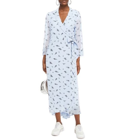 GANNI floral wrap dress - Picture 1 of 5
